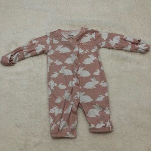 Pink bunny pajamas